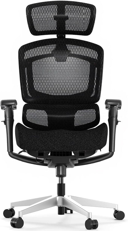 FLEXISPOT ErgoX-PRO Ergonomic Office Chair Black – 5D Lumbar, 7D Armrests, 4D Headrest, 551LB Capacity, Cloudtech Cushion – Office, Gaming, Bedroom