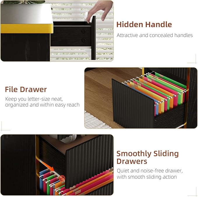 4 EVER WINNER 78.72‘’ Extra Long Black Desk with Drawers, 2 Person Desk with 5 Storage Drawers, Computer Desk with Storage Shelves,Double Desks Workstation with Shelf for Home Office, Black