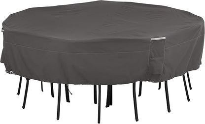 Classic Accessories Terrazzo Water-Resistant 24 Inch Round Ottoman/Coffee Table Cover, Outdoor Table Cover