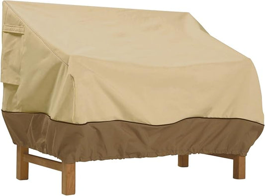 Classic Accessories Veranda Water-Resistant 75 Inch Patio Bench Cover, Patio Furniture Covers