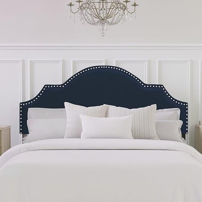 Hillsdale, Cynthia Upholstered Full/Queen Adjustable Headboard, Navy
