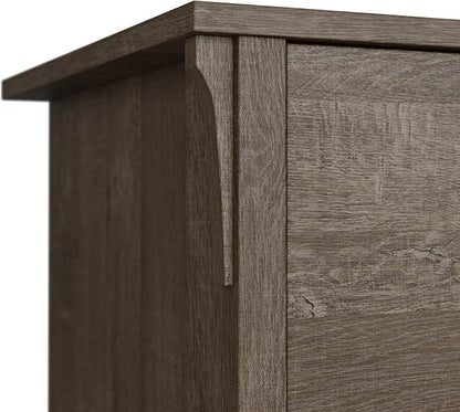 Bush Furniture Salinas 2 Drawer Lateral File Cabinet in Ash Brown, Home Office Storage Solution, Organizer with Drawers for Workspace, Filing Unit