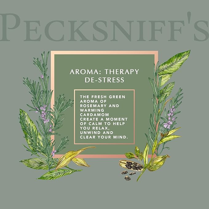 Pecksniff's Amber De-Stress Aroma Therapy Candle | 1 Wick, 184g/6.49oz