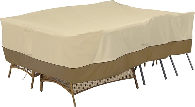 Classic Accessories Veranda Water-Resistant 80 Inch General Purpose Patio Furniture Cover, Outdoor Furniture Cover