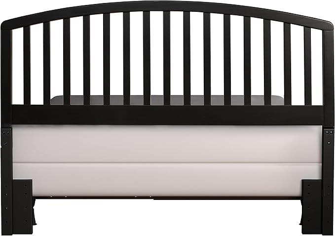 Hillsdale Furniture Carolina Headboard with Rails, Full/Queen, Black