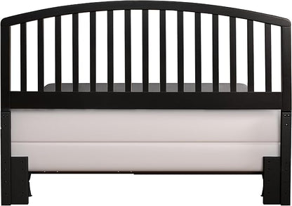 Hillsdale Furniture Carolina Headboard with Rails, Full/Queen, Black