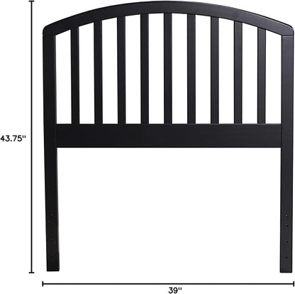 Hillsdale Carolina Headboard, Bed Frame Not Included, Twin, Black