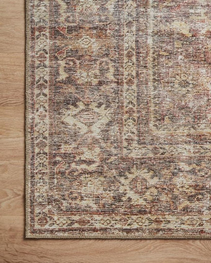 Loloi Amber Lewis Georgie Collection GER-06 Bordeaux/Antique 5'-0" x 7'-6", .19" Pile Height, Area Rug