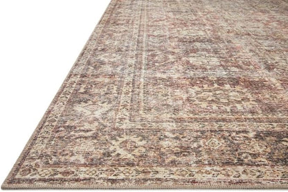 Loloi Amber Lewis Georgie Collection GER-06 Bordeaux/Antique 2'-6" x 9'-6", .19" Pile Height, Runner Rug