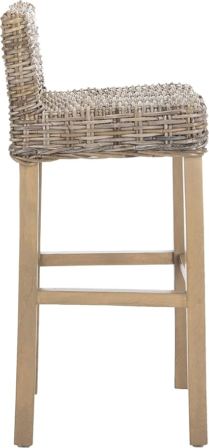 Safavieh Home Collection Cypress Cappuccino Wicker 30-inch Bar Stool