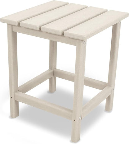 POLYWOOD ECT18SA Long Island 18" Side Table, Sand