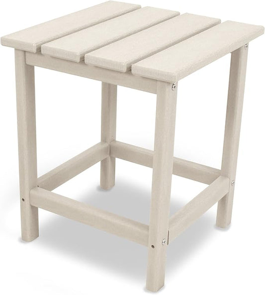 POLYWOOD ECT18SA Long Island 18" Side Table, Sand