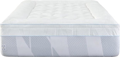 Sealy Dreamlife 3” Gel Memory Foam Full Mattress Topper with 1” Quilted Cooling Cover, SealyComfort Gel Foam, SealyCool Poly Blend Cover