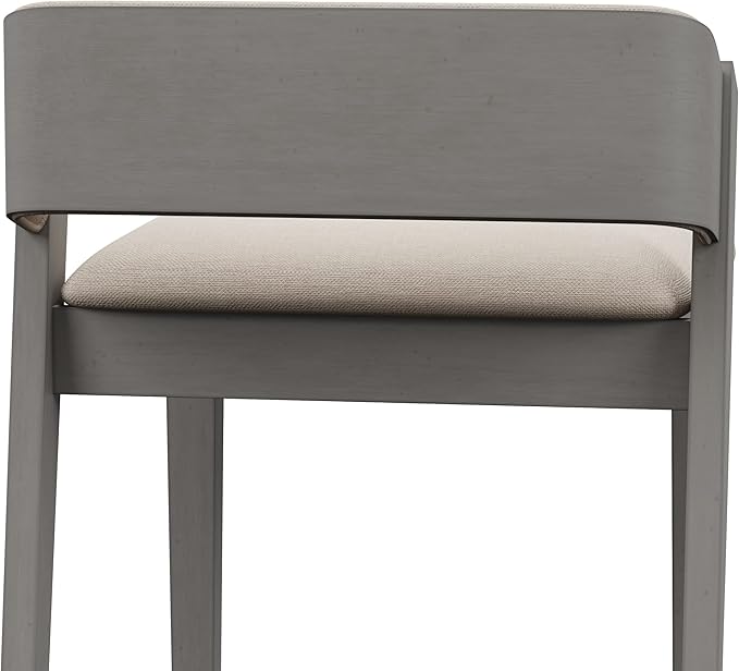 Hillsdale Dresden Wood Counter Height Stool, Distressed Gray