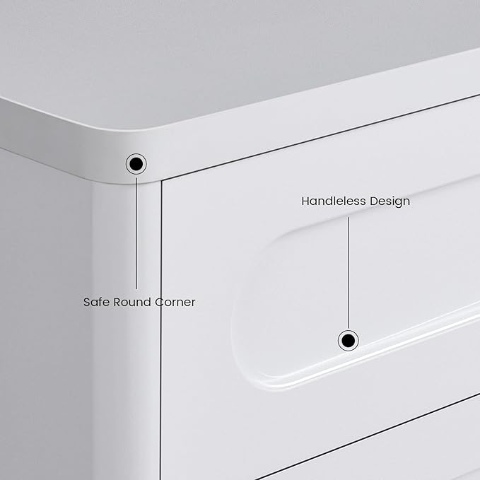 Buffet Cabinet with Storage, Arc Accent Sideboard with 2 Doors and Adjustable Shelves, Large Console Table for Dining Room, Kitchen, Living Room, White