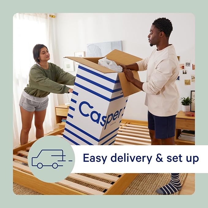 Casper Sleep Original Hybrid California King Mattress – Medium Feel with Zoned Support – Motion Isolation – Breathable, Cooling Memory Foam – 100-Night Trial – CertiPUR-US
