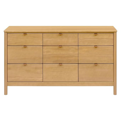 Babyletto Bondi 9-Drawer Baby Dresser for Nursery - GREENGUARD Gold Certified - Wooden Chest of Drawers for Kids, Boys & Girls - Assembled Sustainable Wood Kids Dresser for Bedroom - Honey