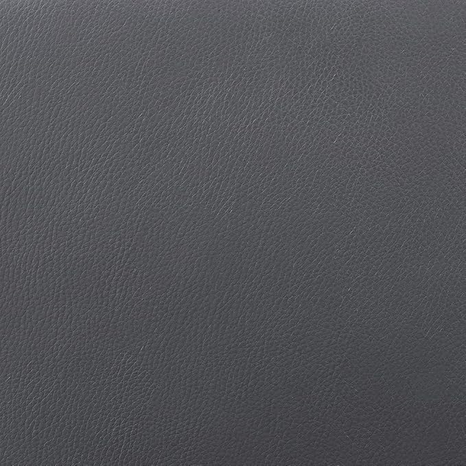 Armen Living Vienna 30" Swivel Bar Stool in Black Wood Finish with Gray Faux Leather - Set of 4