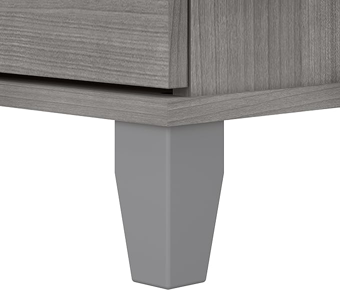 Bush Furniture 2 Drawer Lateral File Cabinet, Letter and Legal-Size Document Storage for Home or Professional Office, Somerset Collection, Platinum Gray