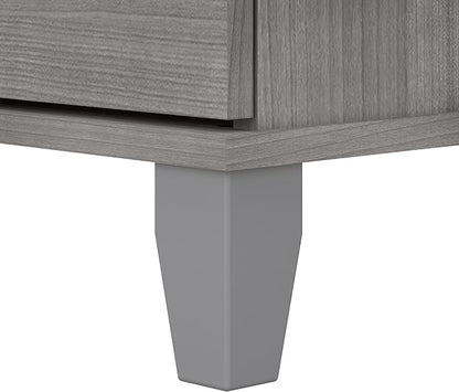 Bush Furniture 2 Drawer Lateral File Cabinet, Letter and Legal-Size Document Storage for Home or Professional Office, Somerset Collection, Platinum Gray