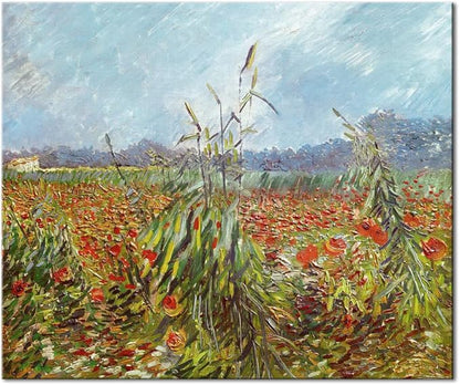 Wieco Art Canvas Prints Green Ears of Wheat by Vincent Van Gogh Impressionism Canvas Wall Art Famous Paintings Reproduction Pictures Artwork Wall Art for Living Room Home Decor