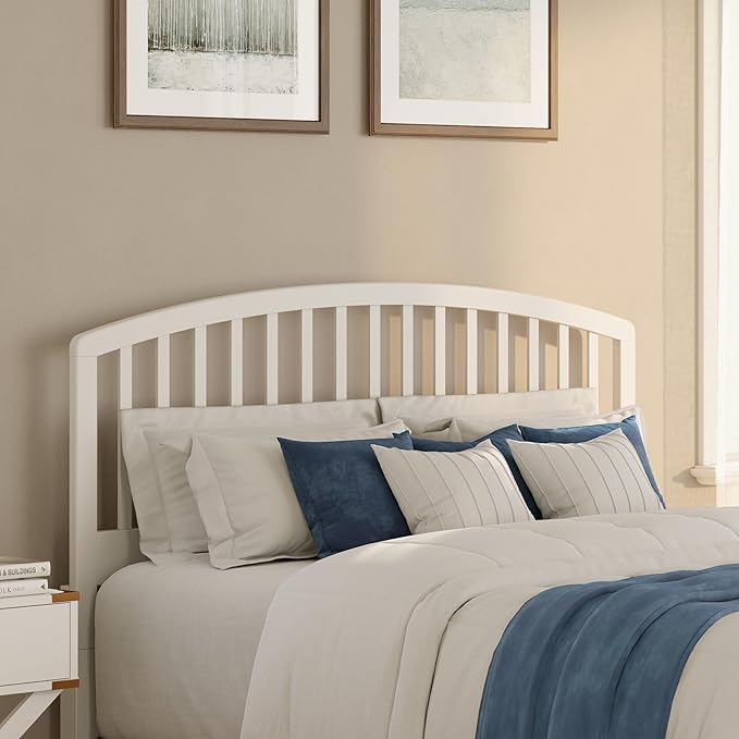 Hillsdale Carolina Headboard, Bed Frame Not Included, Full/Queen, White