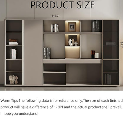 L Shaped Executive Desk, 110.2 inch Large Executive Computer Desk Set Drawers and Lockable, Power Socket and USB Port Storage, Without Desk or Computer Chair (Filing Cabinet)
