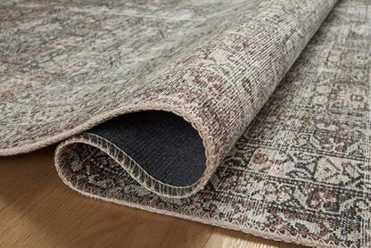 Loloi Amber Lewis Georgie Collection GER-10 Moss/Bark 2'-0" x 5'-0", .19" Pile Height, Accent Rug
