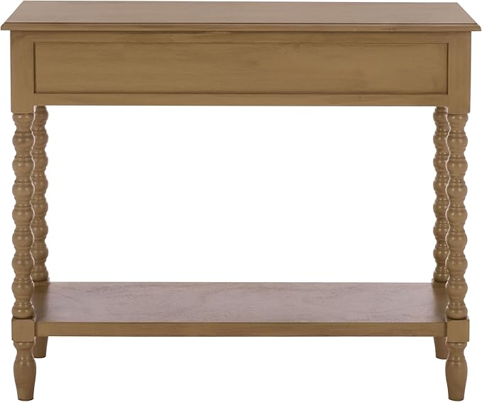 SAFAVIEH Home Collection - Athena Desert Brown Console Table with 2 Drawers and 1 Shelf, Farmhouse Accent Entryway Table (CNS5702F)