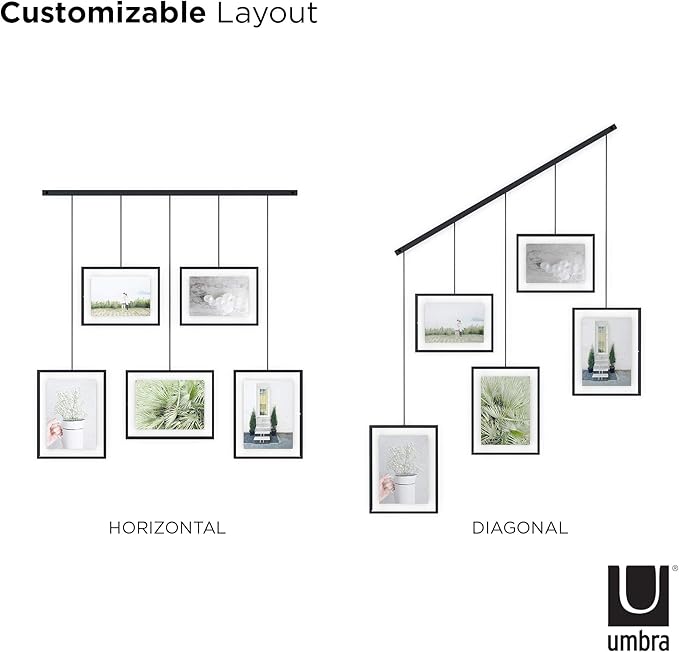 Umbra, Black Exhibit Multi Picture Frame Photo Display