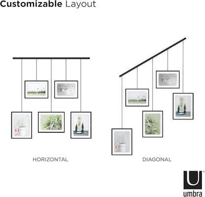 Umbra, Black Exhibit Multi Picture Frame Photo Display