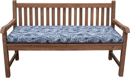Tommy Bahama Bench Cushion, 48" X 19" X 2.5", Pacific Zaffre