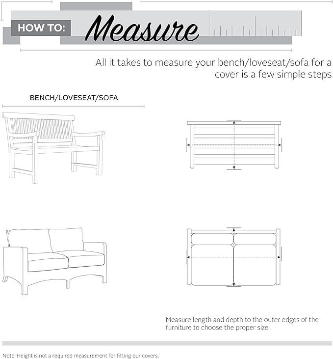 Classic Accessories Ravenna Water-Resistant 104 Inch Patio Sofa/Loveseat Cover, Patio Furniture Covers