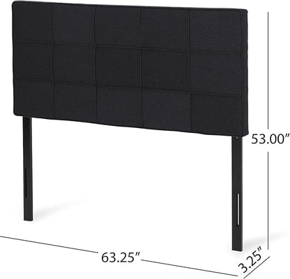 Christopher Knight Home Contemporary Upholstered Queen/Full Headboard, Black