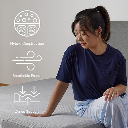 Casper Sleep Original Hybrid Twin XL Mattress – Medium Feel with Zoned Support – Motion Isolation – Breathable, Cooling Memory Foam – 100-Night Trial – CertiPUR-US