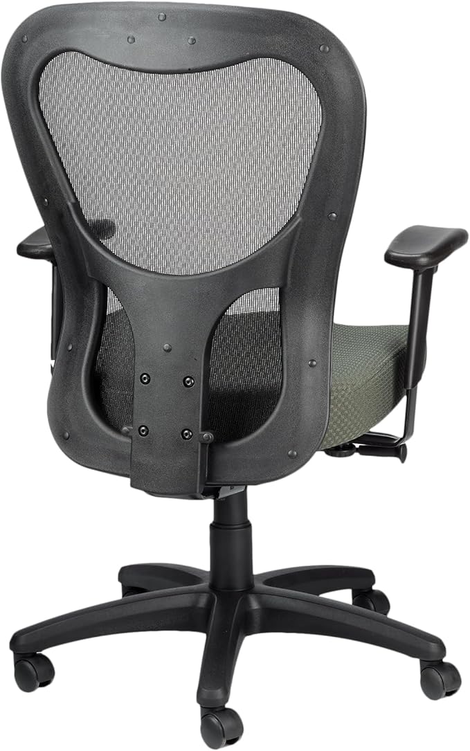 Tempur-Pedic TP9000C Mesh Swivel Task Chair with Tempur Material, Cooling Gel Layer, Adjustable Armrests, and Lumbar Support, Olive