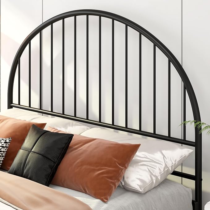 Weehom Metal Headboard Queen Size, Wrought Iron Headboard for Bed, Black Metal Head Board with Height Adjustable, Farmhouse HeadBoard Queen Only