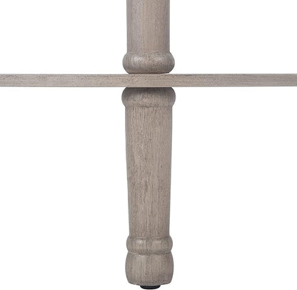 SAFAVIEH Home Collection Tinsley Greige Half Moon Console Table