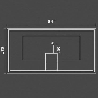 72x36 Inch LED Bathroom Mirror, Backlit and Front-lit,Large Lighted Vanity Mirror with Lights,Anti-Fog,Dimmable,ETL Listed
