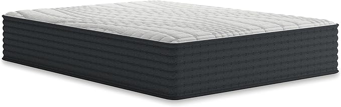 Signature Design by Ashley Hybrid 1300 13 Inch Plush Gel Memory Foam Mattress with Edge Support for Pressure Relief, California King, Fiberglass Free, Mattress in A Box