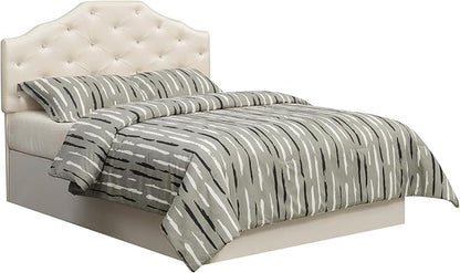 Dawson Queen Headboard Silver PU