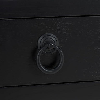 SAFAVIEH Home Collection Darlyn Matte Black 1-Drawer Rectangle Accent Table