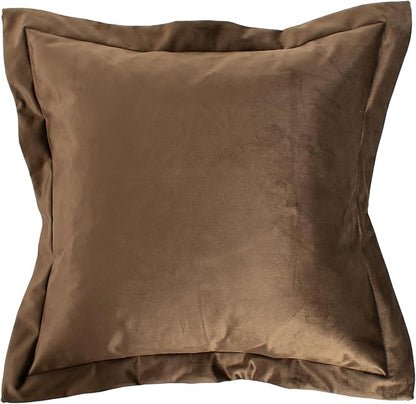 Howard Elliott Scroll Puff Ottoman Chair With Cover, Multipurpose Alternate Seating Footstool Footrest Chair with Titanium Frame, Patio Furniture for Camping, Home, Indoor & Outdoor, Bella Chocolate