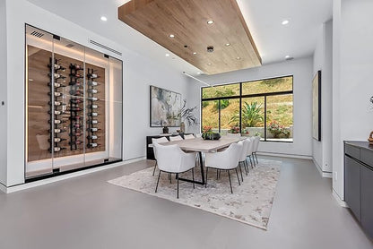 Ultra Wine Racks Wall Mounted Label-Out Wine Racks (4 Foot 2 Deep, Matte Black, 24 Wine Bottles) - Modern Metal Wine Storage, Modular Design for Home Bar, Kitchen, Dining Rooms, & Wine Cellars