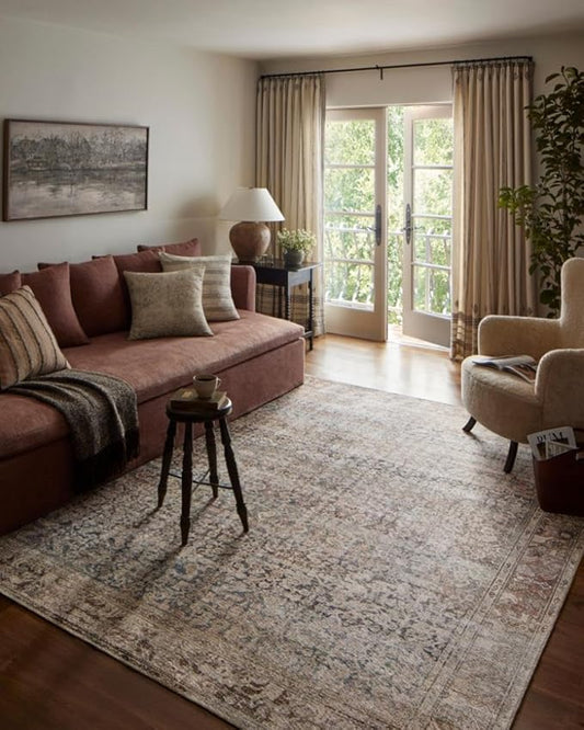 Loloi Amber Lewis Georgie Collection GER-09 Multi/Spice 2'-0" x 5'-0", .19" Pile Height, Accent Rug