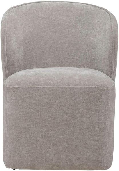 Liberty Furniture Accent Dining Chairs with Castors - Rounded Arm - Truffle Upholstry - Set of Four