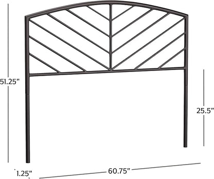 Hillsdale Essex Queen Metal Headboard, Gray Bronze, 2346-570
