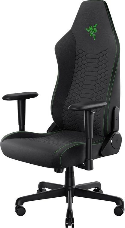 Razer Iskur V2 X Ergonomic Gaming Chair: Built-in Lumbar Support - Widened Seat Base - High Density Foam Cushions - Adjustable 152 Degree Recline - 2D Armrests - Plush Fabric Finish - Black