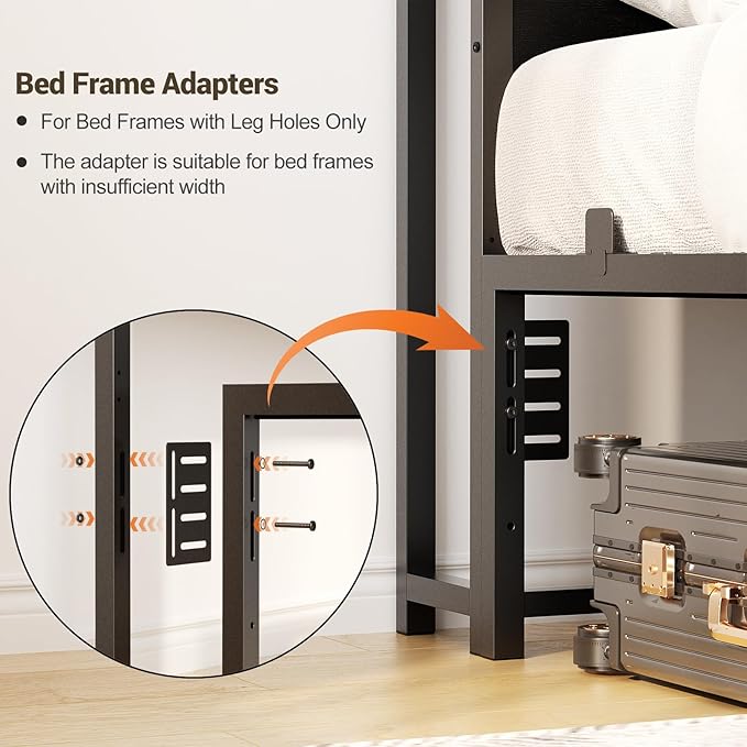 Unikito Headboard for Full Size Bed with Storage Shelf, Head Board with 3 Outlets and 2 USB Ports, Headboards with RGB LED Light, Height Adjustable, Sturdy and Stable, Easy Assembly, Black
