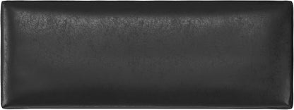 SIMPLIHOME Owen 48 inch Wide Mid Century Modern Rectangle Rectangular Storage Ottoman in Distressed Black Vegan Faux Leather, Assembled, for the Living Room, Entryway and Family Room